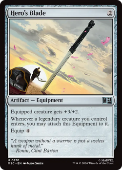 Hero's Blade - 201 - MSC - Near Mint - MTG - Image 1