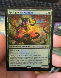 Springheart Nantuko (171/703) Modern Horizons 3 2024 Gold Stamp Promo LP - Image 1