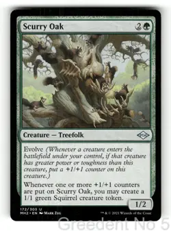 Scurry Oak 172 Uncommon Modern Horizons 2 Magic: The Gathering Near Mint - Image 1