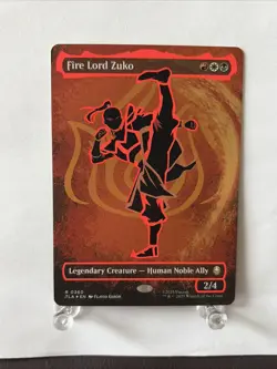Fire Lord Zuko (Borderless) (Neon Ink Foil) Avatar: The Last Airbender Foil - Image 1
