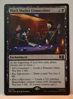 MTG Black Market Connections x1 Commander Marvel Super Heros Regular NM/PFresh! - Image 1