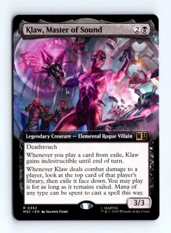 Klaw, Master of Sound (Extended Art) 352 MTG Commander: Marvel Super Heroes MSC - Image 1