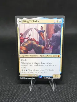 King T'Challa MINT 219 Marvel Super Heroes MSH MTG Mythic Unplayed Regular M/NM - Image 1