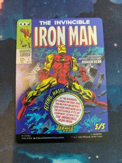 MTG Marvel Super Heroes Tony Stark Borderless Foil - Image 1