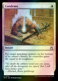 MTG Condemn Foil ** Ravnica Remastered ** English (NM) - Image 1