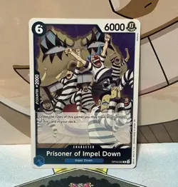 Bandai Prisoner of Impel Down OP16-042 EN One Piece Card 6000 Power - Image 1
