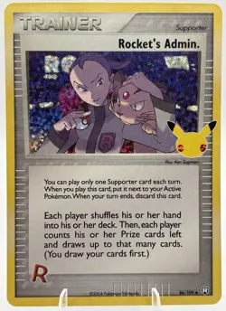 Rocket's Admin. 86/109 Celebrations Classic 2021 Rare Holo Pokemon TCG Card - NM - Image 1