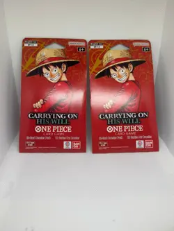 One Piece Carrying On His Will Sleeved Booster Pack (Lot of 2) OP-13 ENGLISH - Image 1