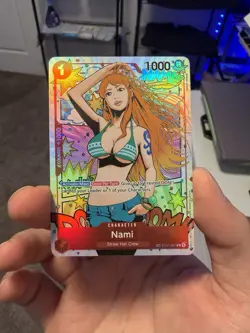 One Piece Nami St01-007 (TR) Treasure Rare Wings of the Captain (Op06) NM Red - Image 1