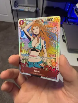 One Piece Nami St01-007 (TR) Treasure Rare Wings of the Captain (Op06) NM Red - Image 2