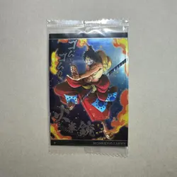 Monkey D. Luffy - No.7-01 N - SEALED One Piece Wafer Card Bandai Japan B499 LL - Image 1