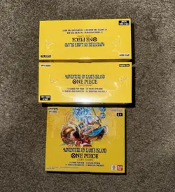 Bandai One Piece Card Game Adventure on Kami's Island OP15-EB04 3 Box Lot EN - Image 1