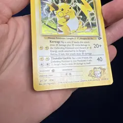Lt. Surge's Raichu 11/132 Gym Challenge Holo Rare Pokemon Card - Image 3