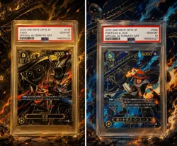 PSA 10 One Piece OP13 JP 2025 Alt Art Sabo #118 & Portgas D. Ace #028 326/327 - Image 1