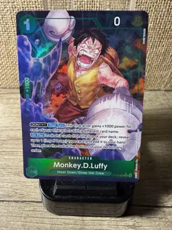 One Piece TCG The Time Of Battle - Monkey D. Luffy Rare Alt Art OP16-034 NM/M+! - Image 1