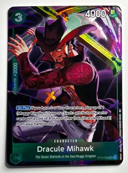 Dracule Mihawk ST12-003 Promo Illustration Box Vol. 4 One Piece English - Image 1