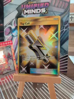 Tag Call SECRET RARE 270/236 Trainer SM Cosmic Eclipse Pokemon HOLO NM 2019 - Image 1