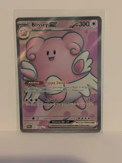Pokemon Card Blissey ex 201/167 Twilight Masquerade Full Art Holo Rare NM - Image 1