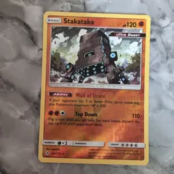 Stakataka 106/214 Reverse Holo Rare Unbroken Bonds Pokemon Card NM - Image 1