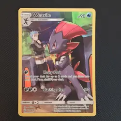 The Pokemon Company 2019 Cosmic Eclipse Weavile 238/236 Secret Rare Holo ENG - Image 1