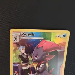 The Pokemon Company 2019 Cosmic Eclipse Weavile 238/236 Secret Rare Holo ENG - Image 3