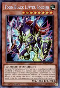 Toon Black Luster Soldier Battles of Legend:Crystal Revenge Yu-Gi-Oh 1st Edition - Image 1