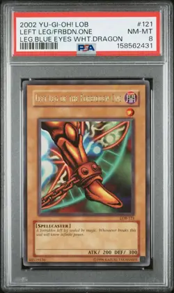 Konami Yu-Gi-Oh! TCG [PSA 8] Left Leg Forbidden One LOB-121 - Image 1