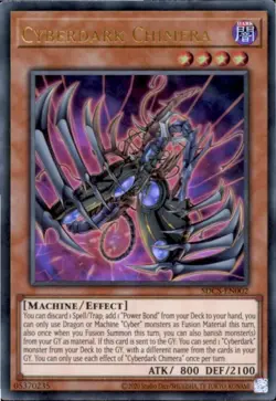Cyberdark Chimera SDCS-EN002 Ultra Rare Structure Deck: Cyber Strike Yu-Gi-Oh NM - Image 1