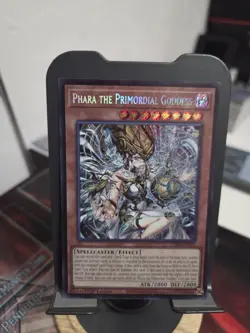 Yu-Gi-Oh! TCG Konami Phara the Primordial Goddess CORI-EN022 Secret Holo 1st - Image 1