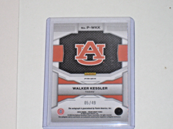 2024-25 Panini Prizm Draft Picks - Penmanship-Auto- Walker Kessler #P-WKK Orange - Image 2