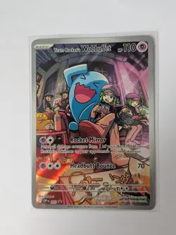 Pokemon TCG Destined Rivals Team Rocket's Wobbuffet 203 Promo - Image 1
