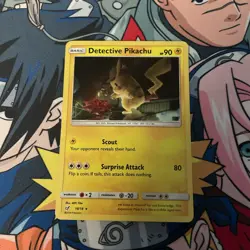 Detective Pikachu 10/18 Detective Pikachu LP/NM - Image 1