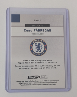 Cesc Fabregas /5 Auto Topps Chelsea Team Set 2025-26 Autograph 3/5 Rare SSP - Image 5