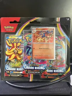 Pokemon Chaos Rising 3-Pack Blister - CHARMELEON - New & Factory Sealed - Image 1