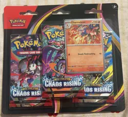 Pokemon Mega Evolution Chaos Rising 3 Pack Blister Charmeleon New Sealed - Image 3