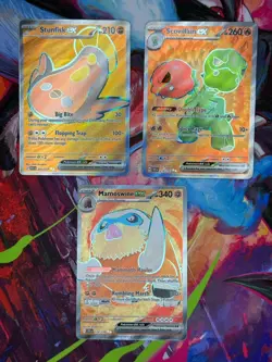 Pokemon Modern Era Ultra Rare Ex Lot Of 3 Cards - NM Near Mint Orange Full Arts - Image 1