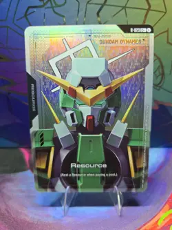 GUNDAM TCG CARD GAME - RESOURCE - Gundam Dynames - R-023 C+ FOIL ENGLISH GD03 - Image 1