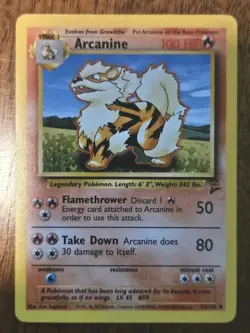 Pokemon Card Arcanine #33 /# 130 1999 Vintage NM - Image 1