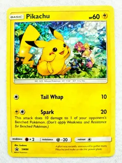 PIKACHU GENERAL MILLS PROMO Card Diamond Holo Rare SM86 POKEMON TCG 2017 - Image 1