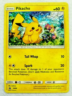 PIKACHU GENERAL MILLS PROMO Card Diamond Holo Rare SM86 POKEMON TCG 2017 - Image 5