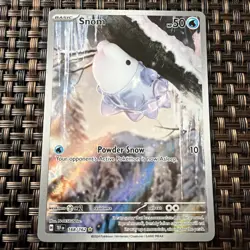 Pokemon TCG Snom SV05 Temporal Forces Holo Rare 168/162 Basic 2024 Card - Image 1