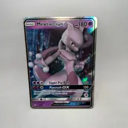 Mewtwo GX 31/68 Holo GX Rare Hidden Fates Pokemon Moderately Played - Image 1