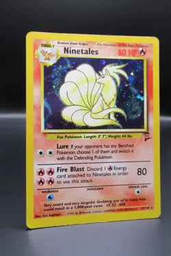 Ninetales 13/130 Holofoil Rare Base Set 2 Unlimited Pokemon Card TCG - Image 1