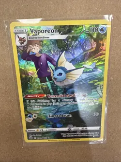 🔥Pokemon Vaporeon TG02/TG30 Brilliant Stars Sword & Shield. Investment Card. - Image 1