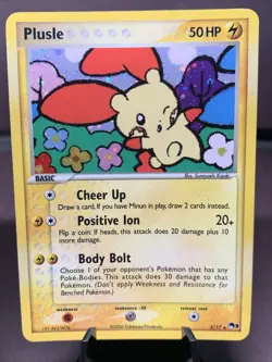 Pokemon TCG Minun 4/17 & Plusle 5/17 Holo Rare 2006 POP Series Promo 3 - LP Lot - Image 3