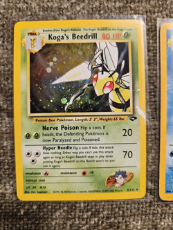 Pokemon card lot 4 Holo Cards- Clefairy, Dark Magneton,Kogas Beedrill,Blastoise - Image 2