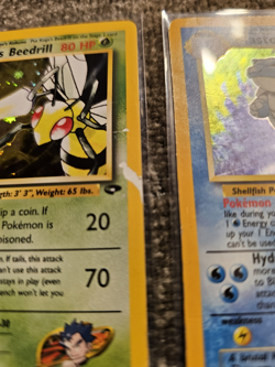 Pokemon card lot 4 Holo Cards- Clefairy, Dark Magneton,Kogas Beedrill,Blastoise - Image 3