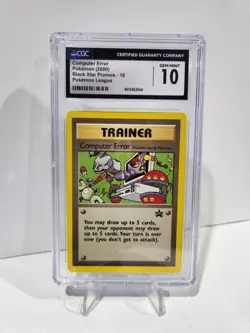 CGC 10 GEM MINT Computer Error 2000 Black Star Promos 16 Pokemon Card - Image 1
