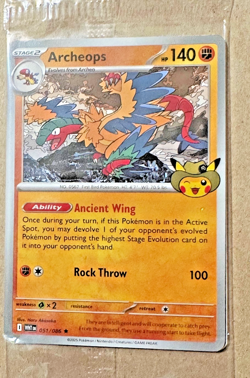 *NEW*SEALED Limited Archeops Pokemon Promo Card Fossil Museum Exclusive*FREEship - Image 1