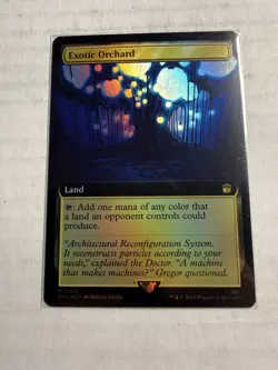 Exotic Orchard (Extended Art) Doctor Who MTG Magic the Gathering, FOIL (0493) NM - Image 1